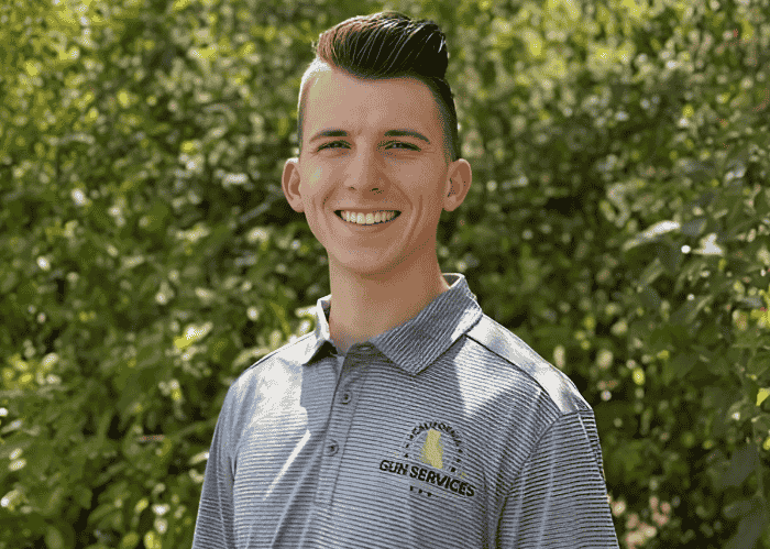 Connor Heath, the Store Manager of NorCal Gun Services new Guns and Ammo Store in Rocklin, CA.