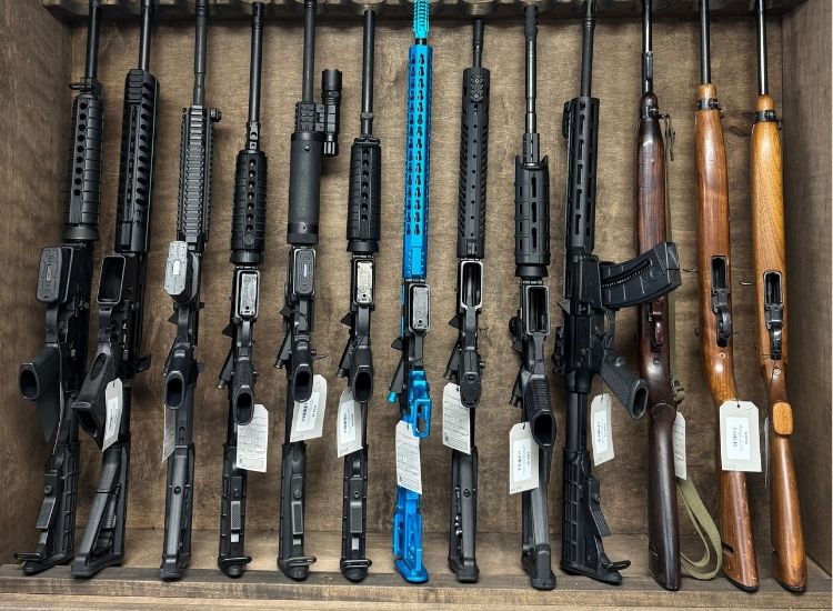 Image of Fireams at New Guns and Ammo Store in Rockllin, CA before June 2025 Grand Opening